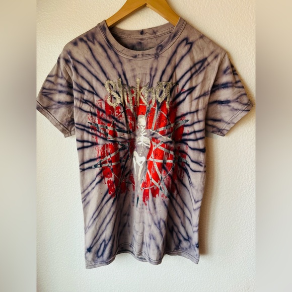 NWOT Slipknot Tie Dye Graphic Band Tee 100% Cotton Size Small Unisex - Picture 1 of 11